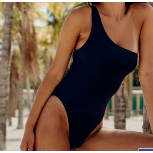 Andie Nantucket Women's M 1 Piece Swimsuit A0171 NWT One Shoulder 9540 - Picture 1 of 15